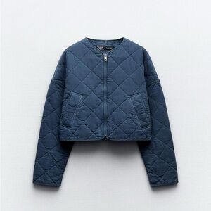 Zara Quilted Crop Jacket - Brand New Without Tags